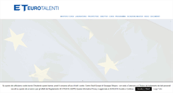 Desktop Screenshot of eurotalenti.it