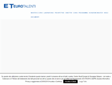 Tablet Screenshot of eurotalenti.it